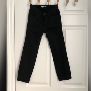 Boys Old Navy black jeans size 6.